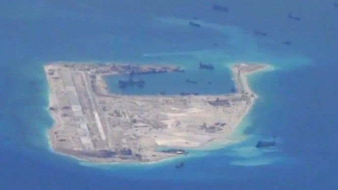 Chinese mobile artillery placed on reclaimed island, Pentagon says