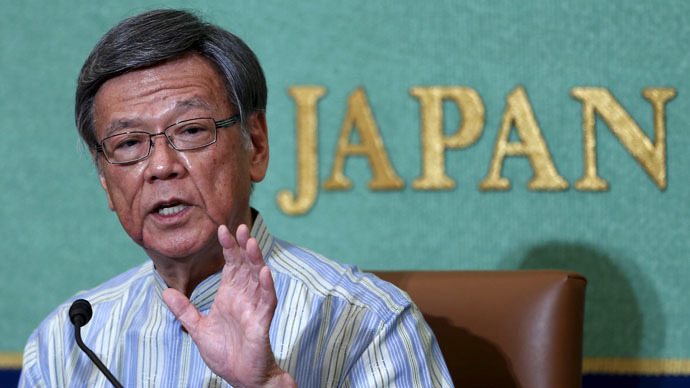 Okinawa Governor Takeshi Onaga (Reuters/Yuya Shino)