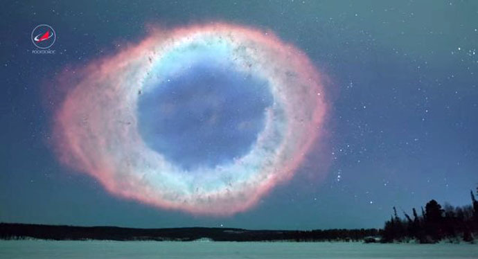 Ring Nebula (Still from youtube video/roskosmos studios)