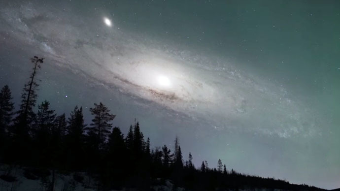 Stunning space animation shows night sky with faraway galaxies much, much closer (VIDEO)