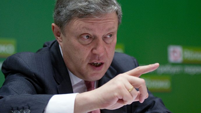 Yabloko party wants founder Yavlinskiy to run for presidency