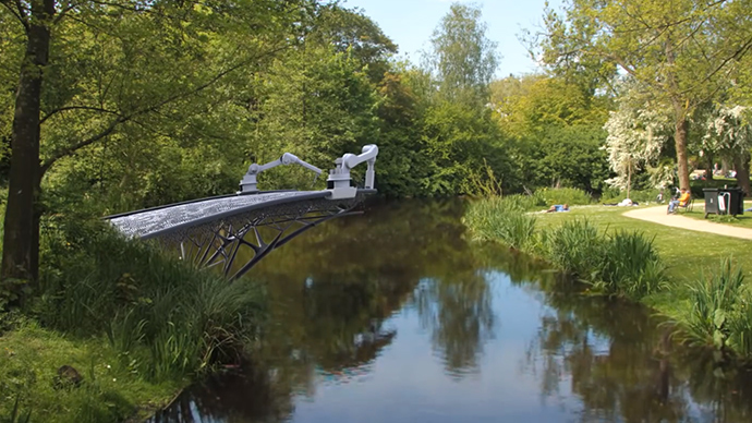 'Unexplored territory': Robots to build 3D-printed bridge across Amsterdam canal