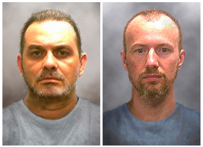 Prison inmates Richard Matt, 48, (L) and David Sweat, 35 (Reuters / New York State Police / Handout)