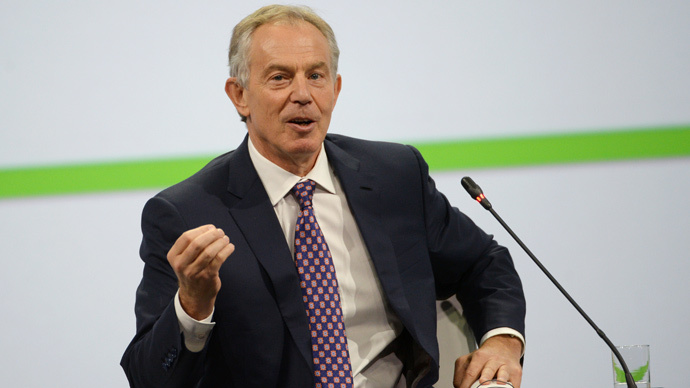 Tony Blair attends Russian economic forum, days after receiving Ukrainian job offer