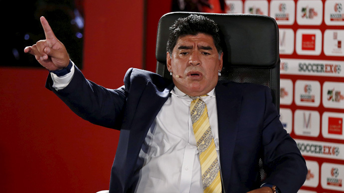 Football legend Maradona to run for next FIFA president - report
