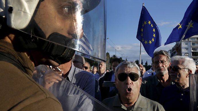 'Totally betrayed': Greek pensioners protest against austerity deal