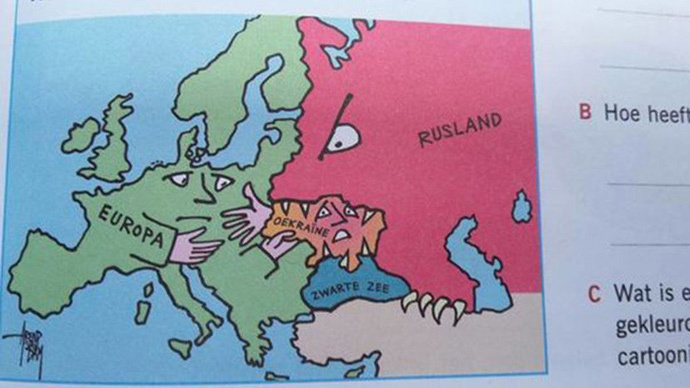 Russia pictured as monster with claws on cartoon map for schoolkids causes stir in Netherlands