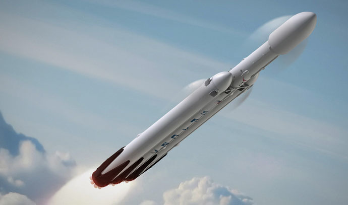 Falcon Heavy rocket (Image from spacex.com)