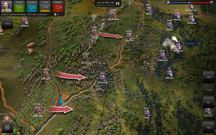 Screenshot of 'Ultimate General: Gettysburg' (from ultimategeneral.com/)