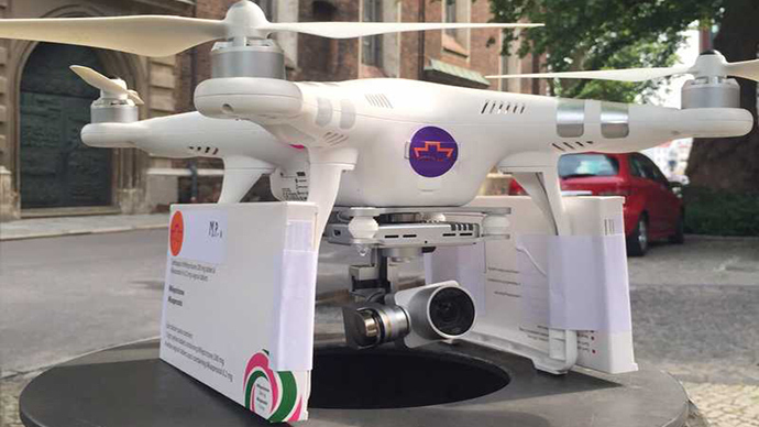 ​‘Abortion drone’ delivers pregnancy-terminating pills to Polish women (VIDEO)
