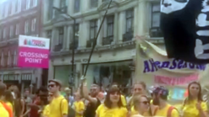 CNN spots ‘ISIS flag’ at London LGBT march – featuring dildos & anal plugs