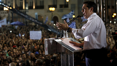 ‘OXI!’: Greek solidarity protesters interrupt Merkel’s speech (VIDEO)