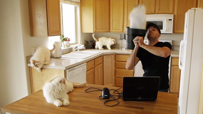 Copycat Ammo: ‘Catzooka’ video shows laser-cloning of cats – get as many as you want!