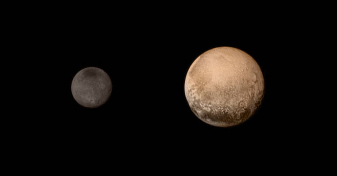A Portrait from the Final Approach to Pluto and Charon (Photo credit: NASA/JHU APL/SwRI)