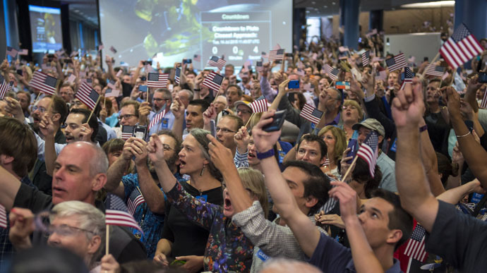 NASA Celebrates New Horizons' Closest Approach to Pluto (Photo credit: NASA)