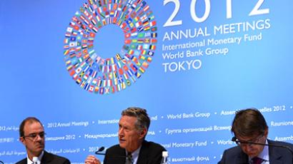 The IMF urges action to tackle crisis, advocates more time for austerity to work
