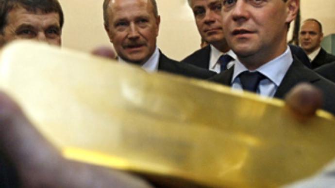 Medvedev lashes out at gold producers