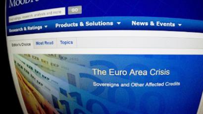 Moody's world biggest bank downdrade adds to eurozone worries