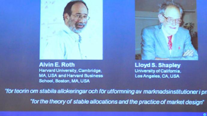 American economists get Nobel Prize in Economics for market design