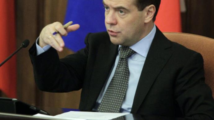 Medvedev trumpets Russia as crisis-proof