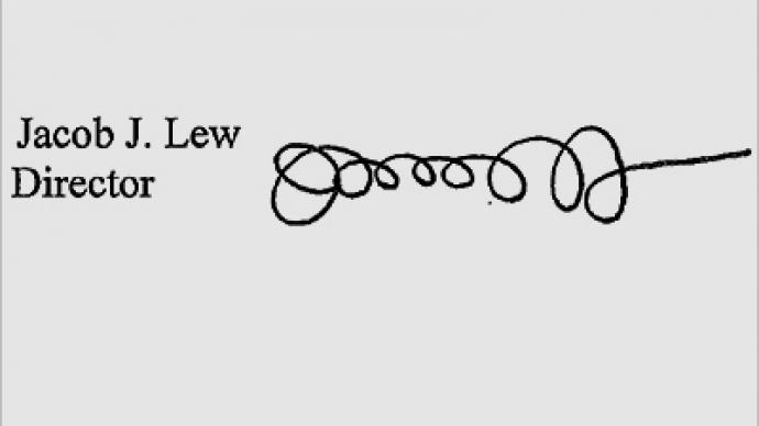 Greenback graffiti? Jack Lew’s ‘Slinky’ signature likely to appear on US dollars