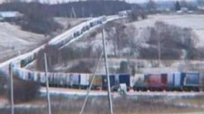 TIRs stuck in queue on Russian-Latvian border 