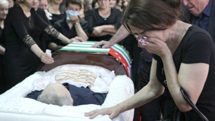Abkhazian president laid to rest