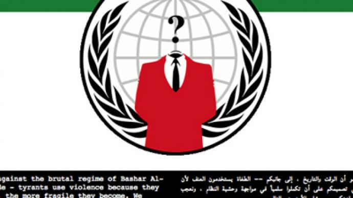 Syria "hacked": Anonymous blindsides the world
