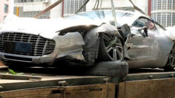 Limited edition $7mln Aston Martin mangled in China