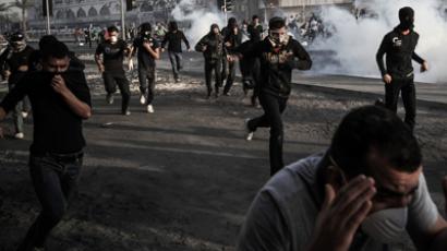 Bahrain police break up women’s protest with stun grenades