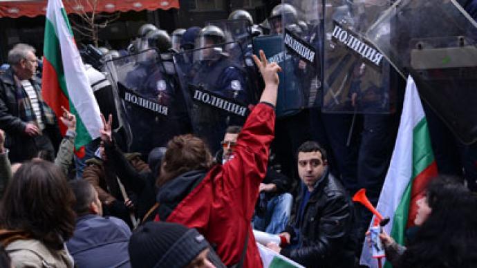 Eggs, tomatoes and stones: Protesters clash with police in Bulgaria amid energy bill rallies