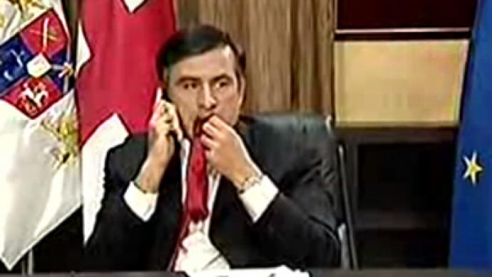Chewing ties, Saakashvili style 