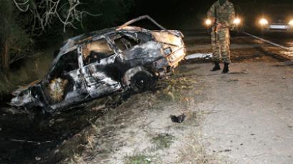 Chechen militants kill policeman and escape