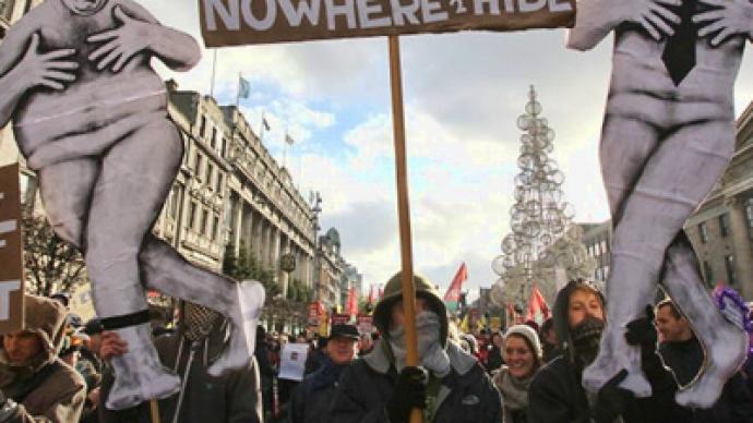Over 100,000 Dubliners protest austerity plan