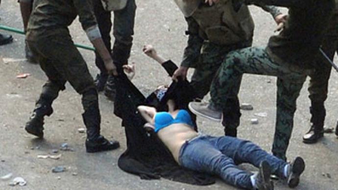 Blue bra girl' atrocity: Egyptian military police more than brutal