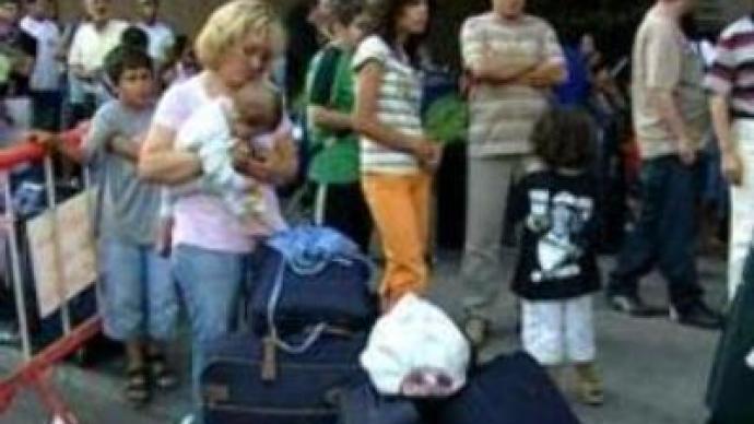 Flight from the bombings: evacuation gathers pace