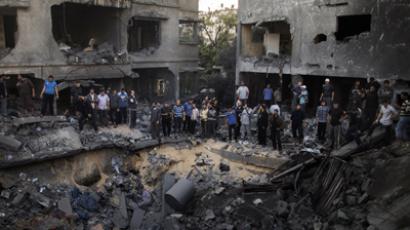 Israeli missiles hit Gaza media center for 2nd time,  top militant killed (VIDEO)