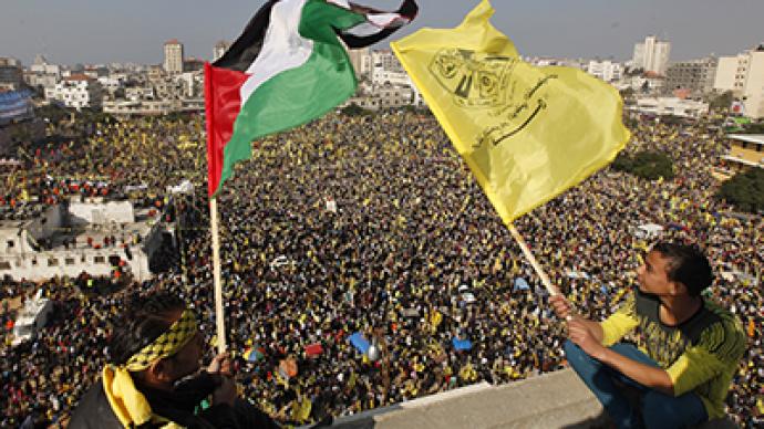 West Bank’s Fatah party stages first mass rally in Gaza in 5 years