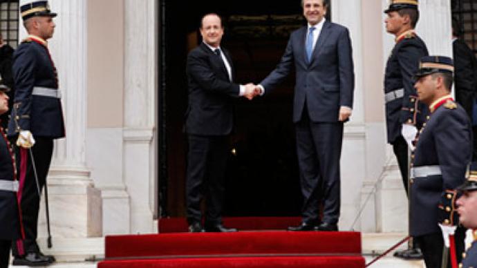 Greece welcomes Hollande with ‘news blackout’