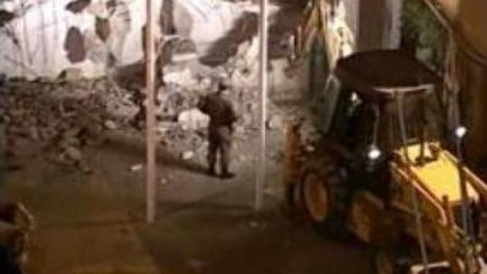 Greek Cypriots demolish wall separating Turkish side in Nicosia
