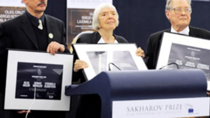 Freedom of thought: Russian human rights watch gets Sakharov Prize