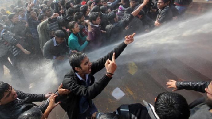 Protesters clash with police in Indian capital over brutal gang-rape