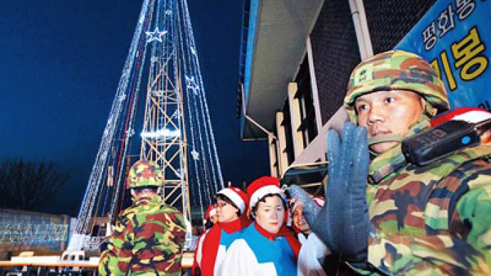 Christmas Trees on North Korean border are ‘psychological warfare’
