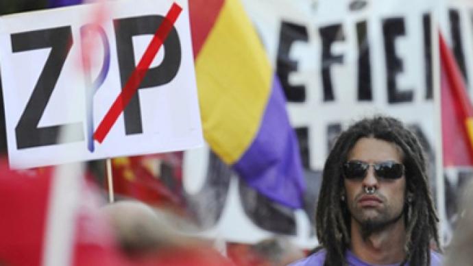 Spaniards take to streets to protest austerity measures