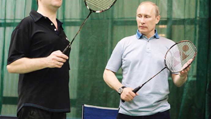 Medvedev and Putin clash on badminton court