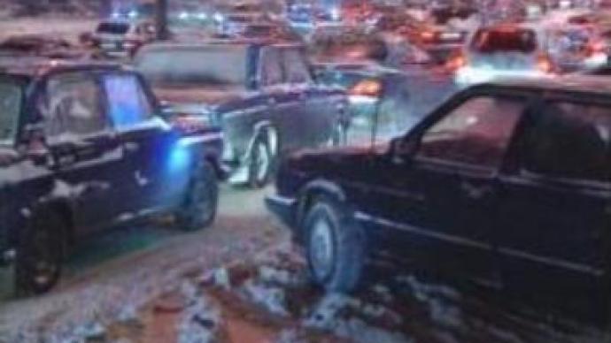Muscovites complain about traffic jams