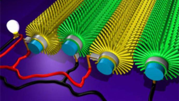 Nanoscale dynamo to power biosensors and iPods