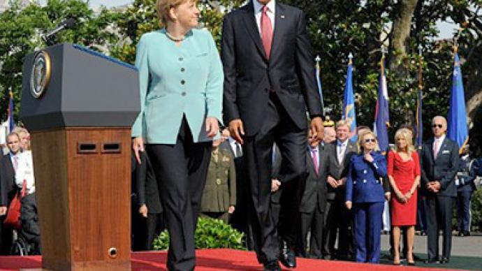 Obama and Merkel talk policy and war in Washington