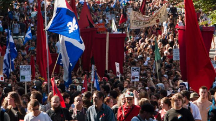 Quebec students protest despite tuition hike backtrack