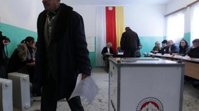 S. Ossetia results on hold in female candidate uproar